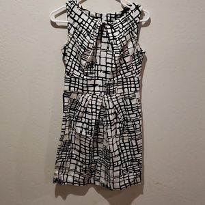 BCBG BCX Trendy Little B&W Dress